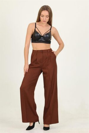 Pantalon palazzo taille haute