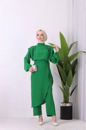 Combinaison jupe hijab en tissu